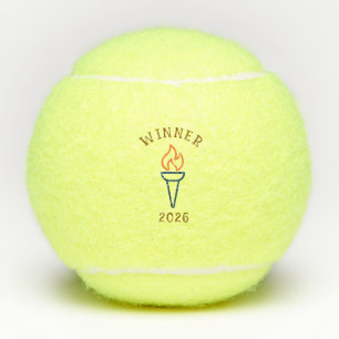 Aangepaste sportfakkel als cadeau tennisballen