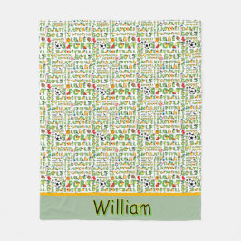 Aangepaste sportfan fleece deken