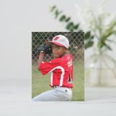 Aangepaste sportfoto / fotokaart briefkaart (Staand voorkant)