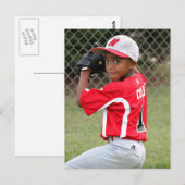 Aangepaste sportfoto / fotokaart briefkaart (Voorkant / Achterkant)