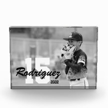 Aangepaste sportfoto met naam en Jersey nummer