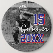 Aangepaste sportfoto ronde button 6,0 cm (Voorkant)