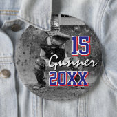 Aangepaste sportfoto ronde button 6,0 cm (In situ)