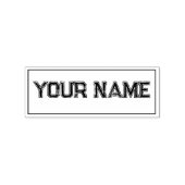 Aangepaste sportnaam school rubberstempel (Afrduk)