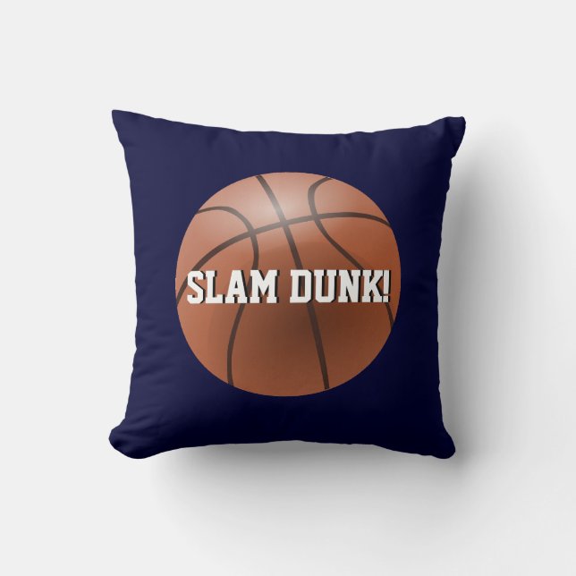 Aangepaste sportpiloot - Basketball-Sierkussen Kussen (Voorkant)