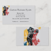 Aangepaste sportwinkel voor Basketball Coach Visitekaartje (Voorkant / Achterkant)