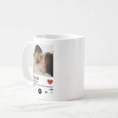 Aangepaste Spotify koppel muziek Jubileum met code Koffiemok (Voorkant links)