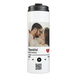 Aangepaste Spotify koppel muziek Jubileum met code Thermosbeker