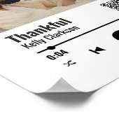 Aangepaste Spotify Paar Foto Muziek Jubileum Poster (Hoek)