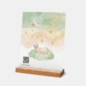 Aangepaste Spotify Slaapliedje QR Code Aquarel Kon Acryl Bord (Hoek)