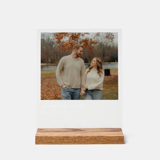 Aangepaste Spotify Style Music Plaque Acryl Bord (Voorkant)