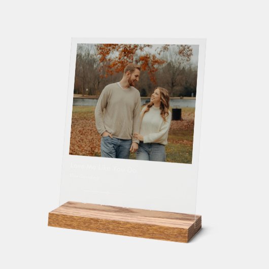 Aangepaste Spotify Style Music Plaque Acryl Bord (Hoek)