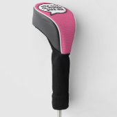 Aangepaste spraakballon leuk stripboek golfheadcover (Schuin)
