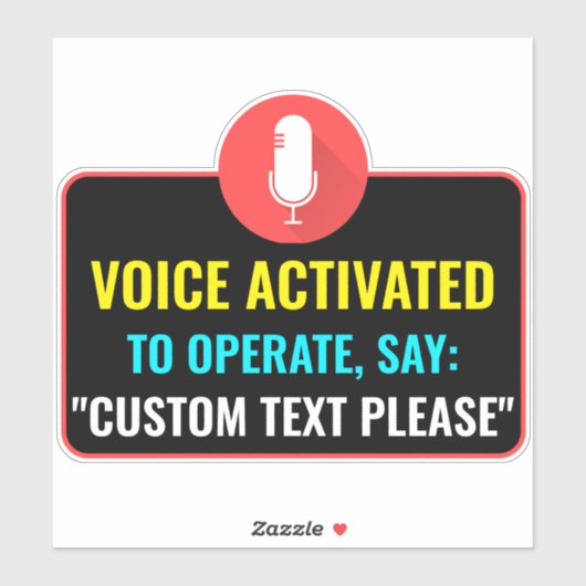 Aangepaste spraakgeactiveerde Sticker voor dispens (Vel)