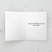 Aangepaste Spraaktherapeut Bedankt Aangepaste SLP- Kaart (Binnen)