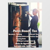 Aangepaste Spray Tanning Booth Business 4  Raamsticker (Vel)