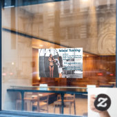 Aangepaste Spray Tanning Booth Zakelijke 2 Raamsticker (Cafe Raam)