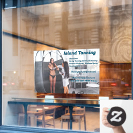 Aangepaste Spray Tanning Booth Zakelijke 2 Raamsticker