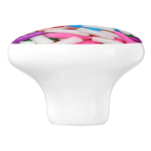 Aangepaste sprenkels keramische kast knop (Zijkant)