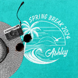 Aangepaste Spring Break Meisjes Trip Schattige Str Strandlaken