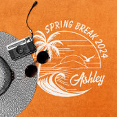 Aangepaste Spring Break Meisjes Trip Schattige Str Strandlaken