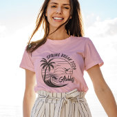 Aangepaste Spring Break Meisjes Trip Schattige Str T-shirt