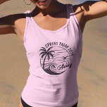 Aangepaste Spring Break Meisjes Trip Schattige Str Tanktop<br><div class="desc">Omarm de zongekuste geest van de lentevakantie met deze gepersonaliseerde tanktop! Neem afscheid van saaie basics en duik in een levendige vakantiemodus met een ontwerp dat net zo uniek is als uw team. Afbeelding je namen dansend in speelse lettertypes te midden van een strandparadijs van palmbomen en zon. Ieder draag...</div>