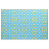 Aangepaste Spring Daffodils op Sky Blue Pattern Fa Stof (Fat Quarter)