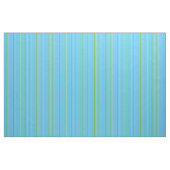 Aangepaste Spring Green Stripes op Sky Blue Patter Stof (Yard (91,4 cm))