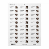Aangepaste Springer Spaniel Dog Adres Label (Full Sheet)