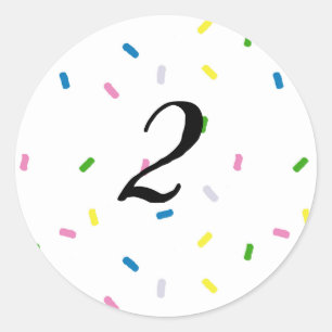 Aangepaste sprinkel Dank je voor de marinestikkers Ronde Sticker