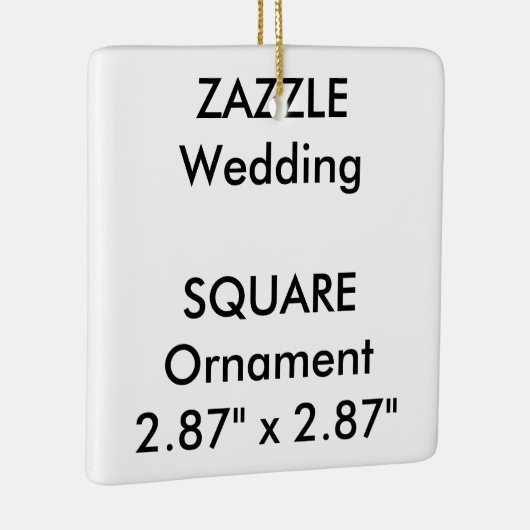 Aangepaste SQUARE-hanging voor versiering van het  Keramisch Ornament (Rechts)