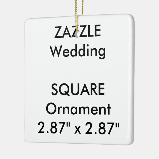Aangepaste SQUARE-hanging voor versiering van het Keramisch Ornament (Links)