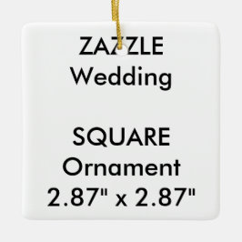 Aangepaste SQUARE-hanging voor versiering van het  Keramisch Ornament