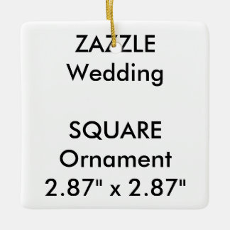 Aangepaste SQUARE-hanging voor versiering van het  Keramisch Ornament