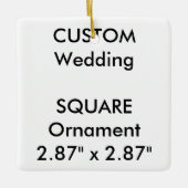 Aangepaste SQUARE-keramische hangende decoratie (Voorkant)