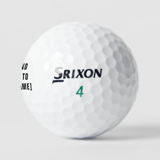 Aangepaste Srixon Soft Feel golfballen - gepersona (Logo)