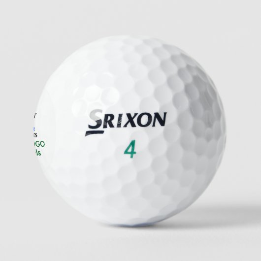 Aangepaste Srixon Soft Feel Golfballen met Naam Lo (Logo)