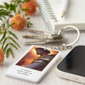 Aangepaste St. Michael Militair Gebed Sleutelhanger (Voorkant Rechts)