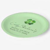 Aangepaste St. Patrick's Day Bruiloft Feest Papieren Bordje (Gekanteld)