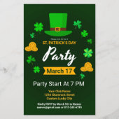 Aangepaste St. Patrick's Day Clubfeest Event Flyer (Voorkant)