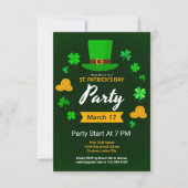 Aangepaste St. Patrick's Day Ierse themapartij Kaart (Voorkant)