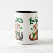 Aangepaste St. Patrick's Day Mok - Vier met twee (Center)