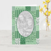 Aangepaste St Patrick's Day Shamrocks-fotokaart Kaart (Gele Bloem)