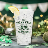 Aangepaste St. Patrick's Day 'The Lucky Club' Logo Glas