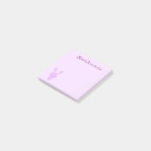 Aangepaste Staande Bunny Knuffel in Kawaii Pastel Post-it® Notes (Schuin)