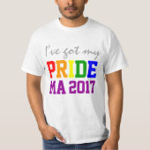 Aangepaste staat en jaar dat ik mijn Pride Gay Pri T-shirt (Voorkant)