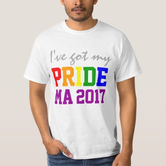 Aangepaste staat en jaar dat ik mijn Pride Gay Pri T-shirt (Voorkant)