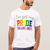 Aangepaste staat en jaar dat ik mijn Pride Gay Pri T-shirt (Voorkant)