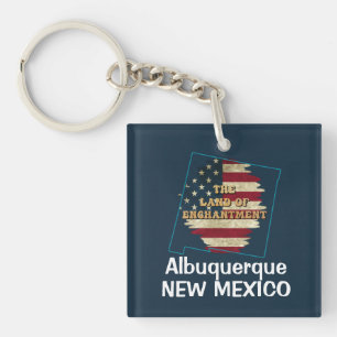 Aangepaste staat New Mexico  Sleutelhanger